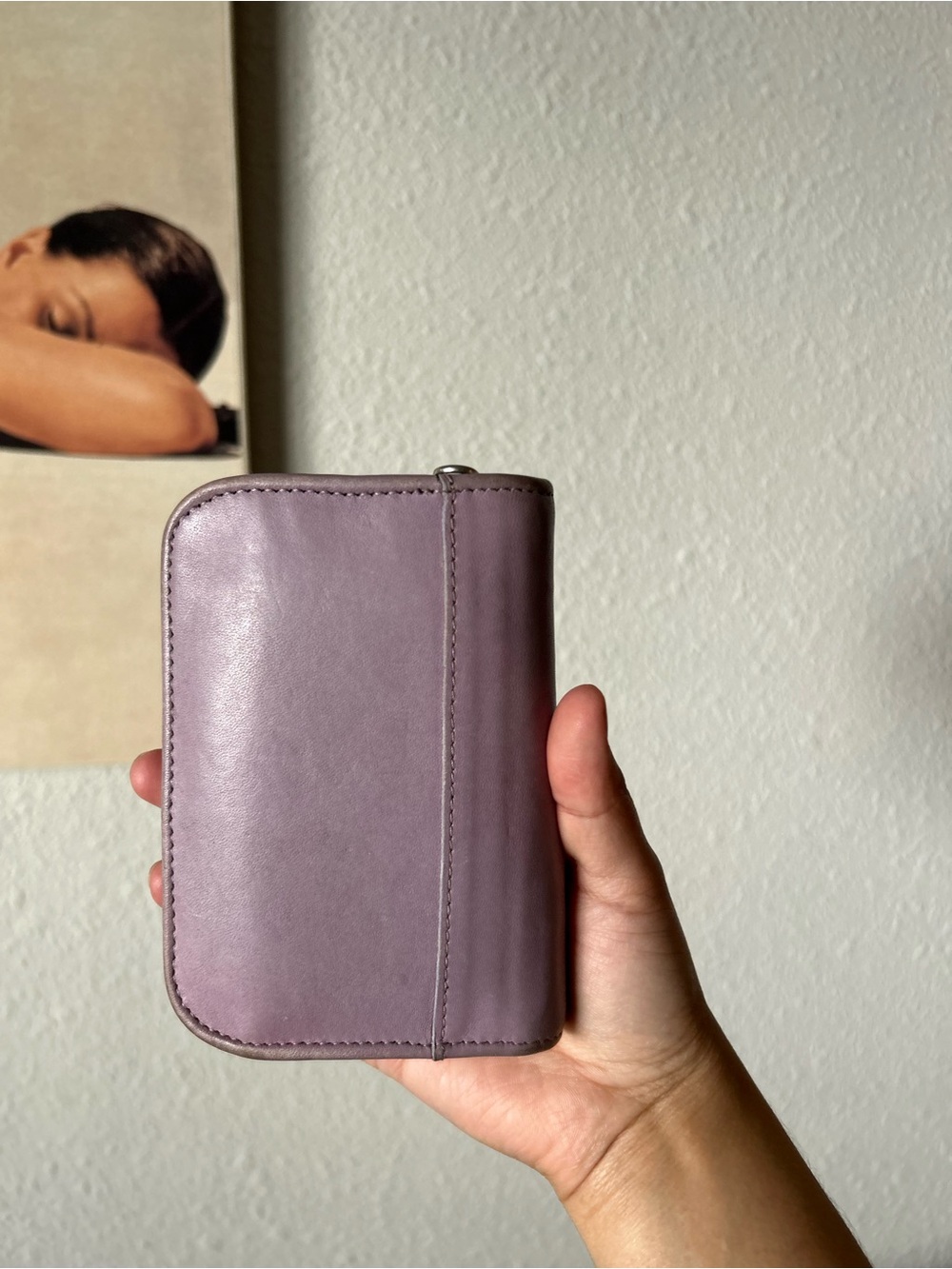 Vintage Coach Lavender Zip-Around Compact Clutch Wallet (Style 6901) - Picture 11 of 12
